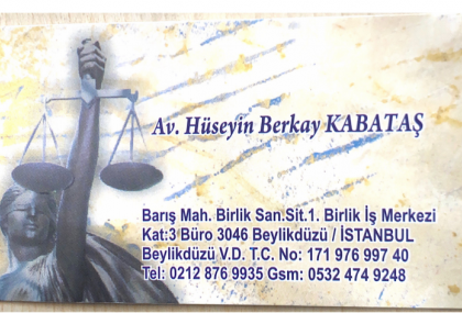 AV.HÜSEYİN BERKAY KABATAŞ